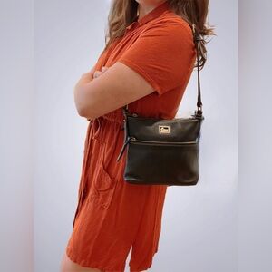 Dooney & Burke Dillen Letter Carrier Pebble Leather Convertible - FREE CHARM